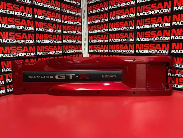 OEM NISSAN R34 GTR RB26DETT RED VALLEY COVER W/ EMBLEM 13287-AA301