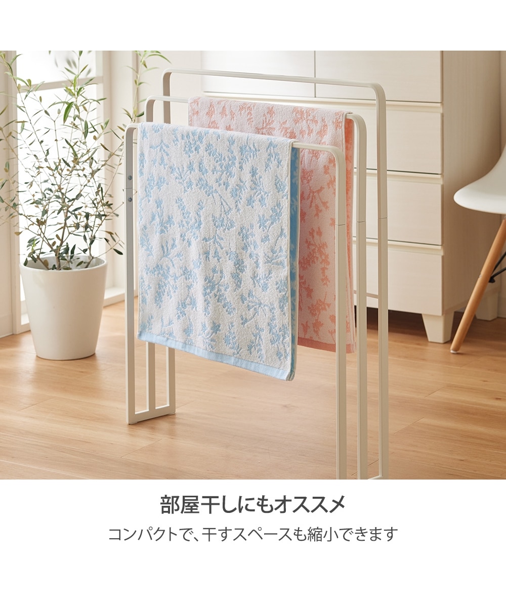 優しい色合いの綿100％ミニバスタオル2枚セット 100cm丈 通販【ニッセン】