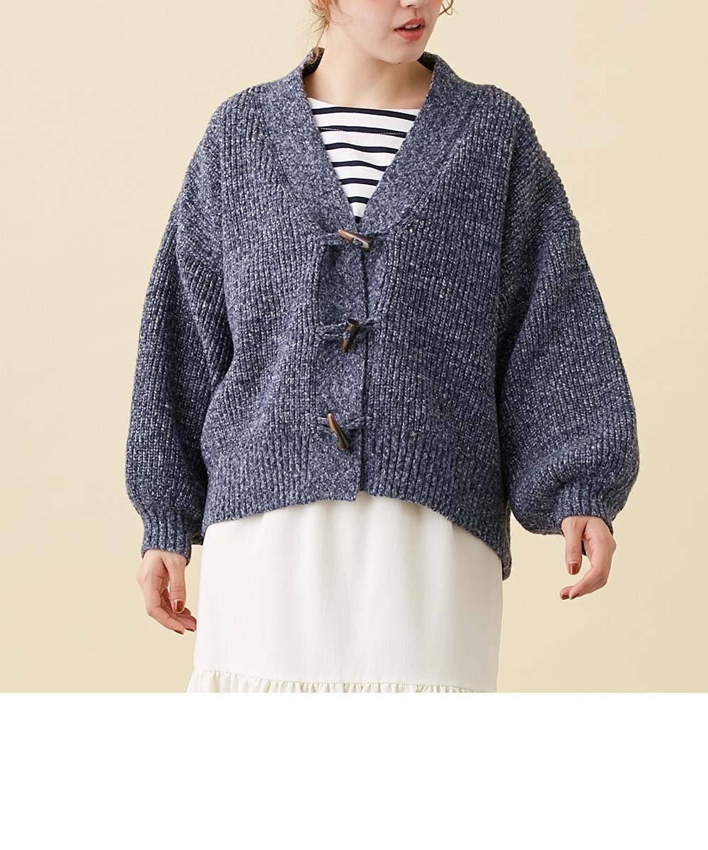 トグルボタンダッフル風ニットカーディガン ＜Le temps riche＞ 通販