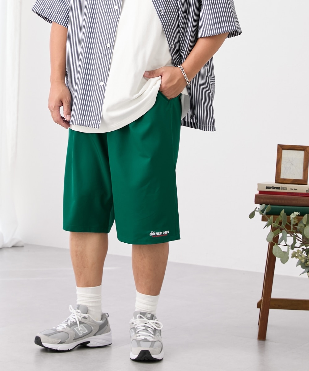 セットアップ可能】ストレッチハーフパンツ はっ水 ファーストダウン