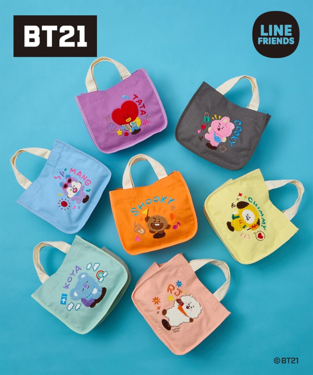 BT21 amazing journeyサガラ刺しゅうキャンバストートバッグ 通販