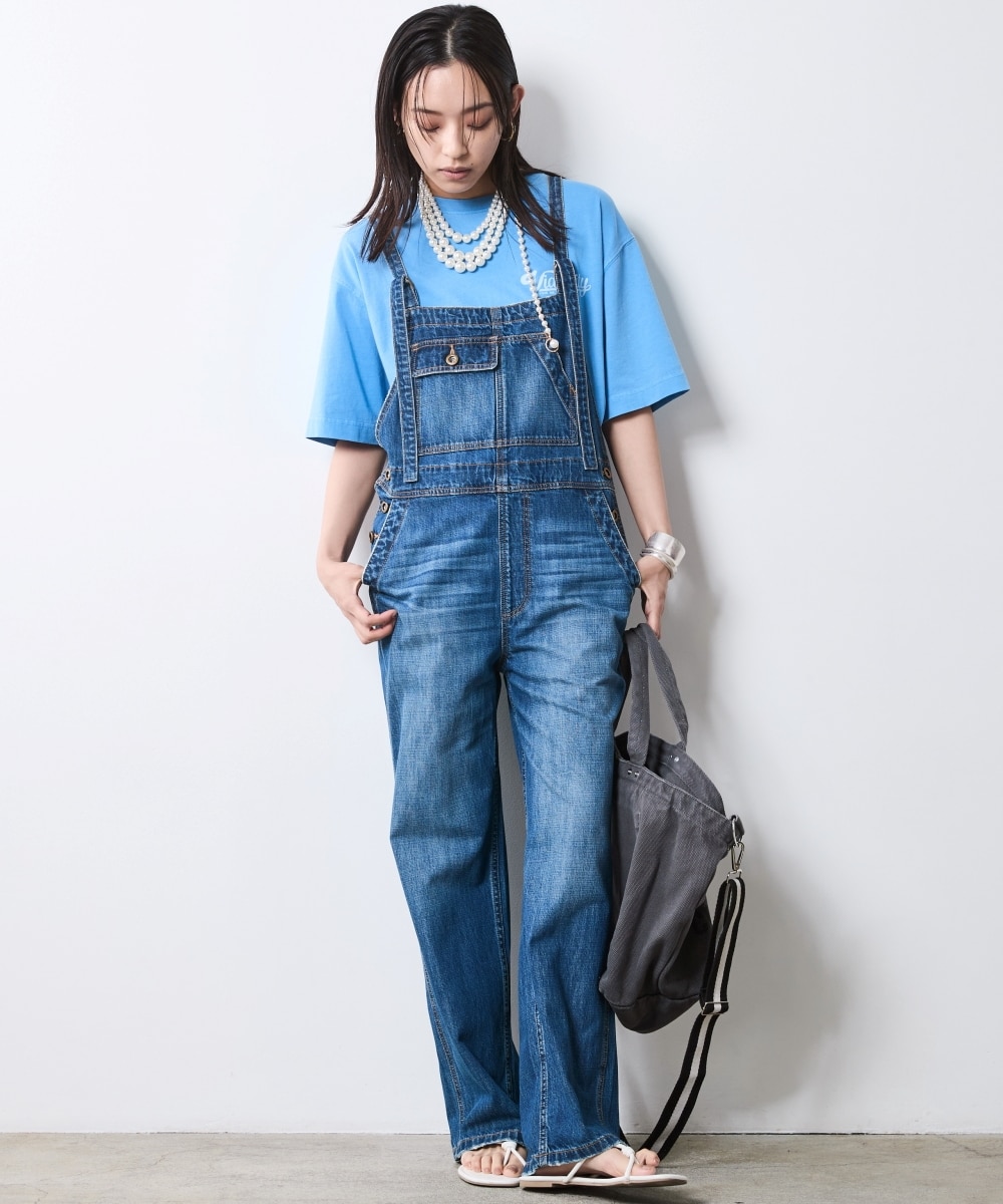 綿100％デニムオーバーオール＜大きいサイズ有＞シックスタイル 通販