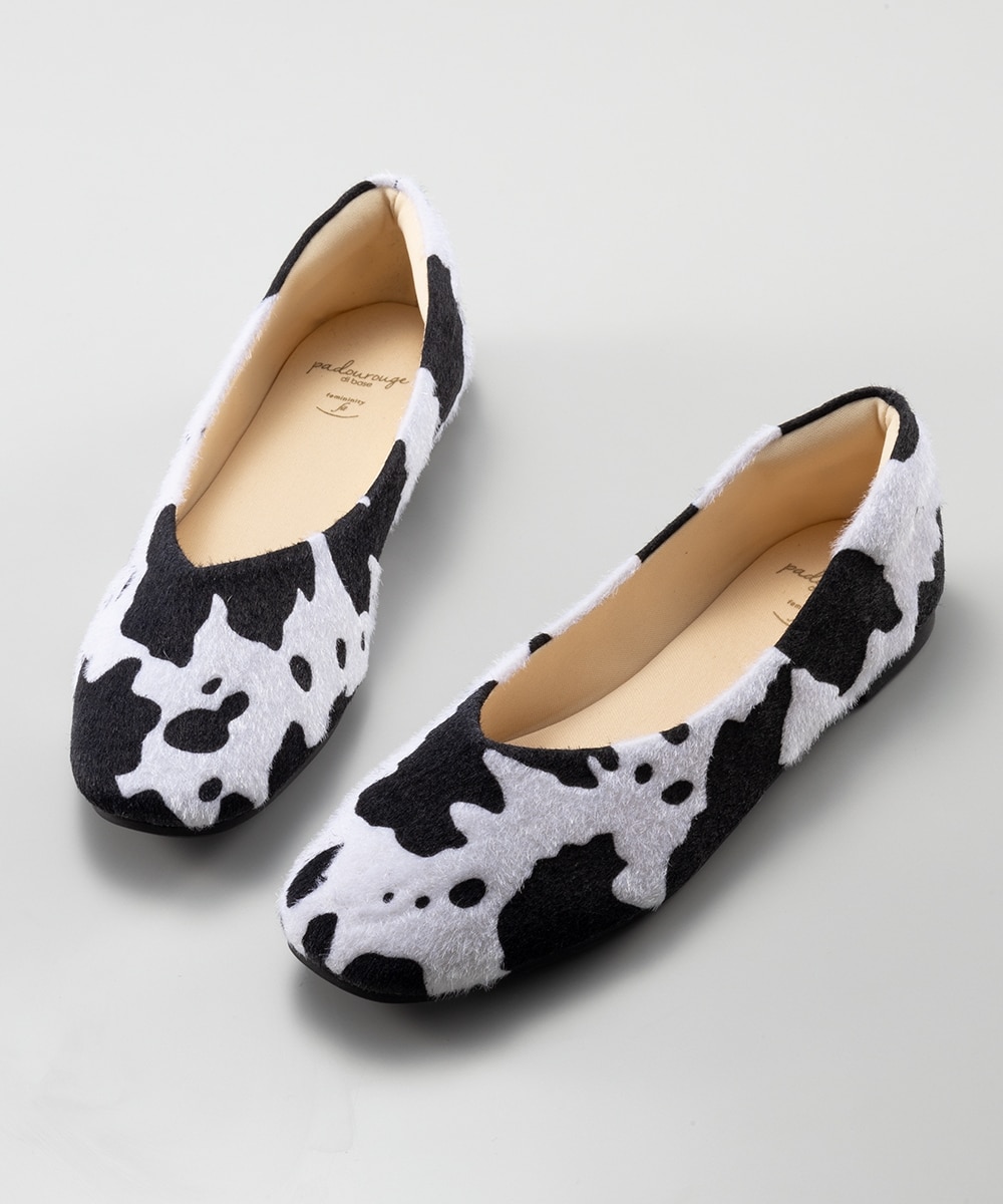 やわらかスクエアトゥVカットシューズ（低反発中敷） 通販【ニッセン】