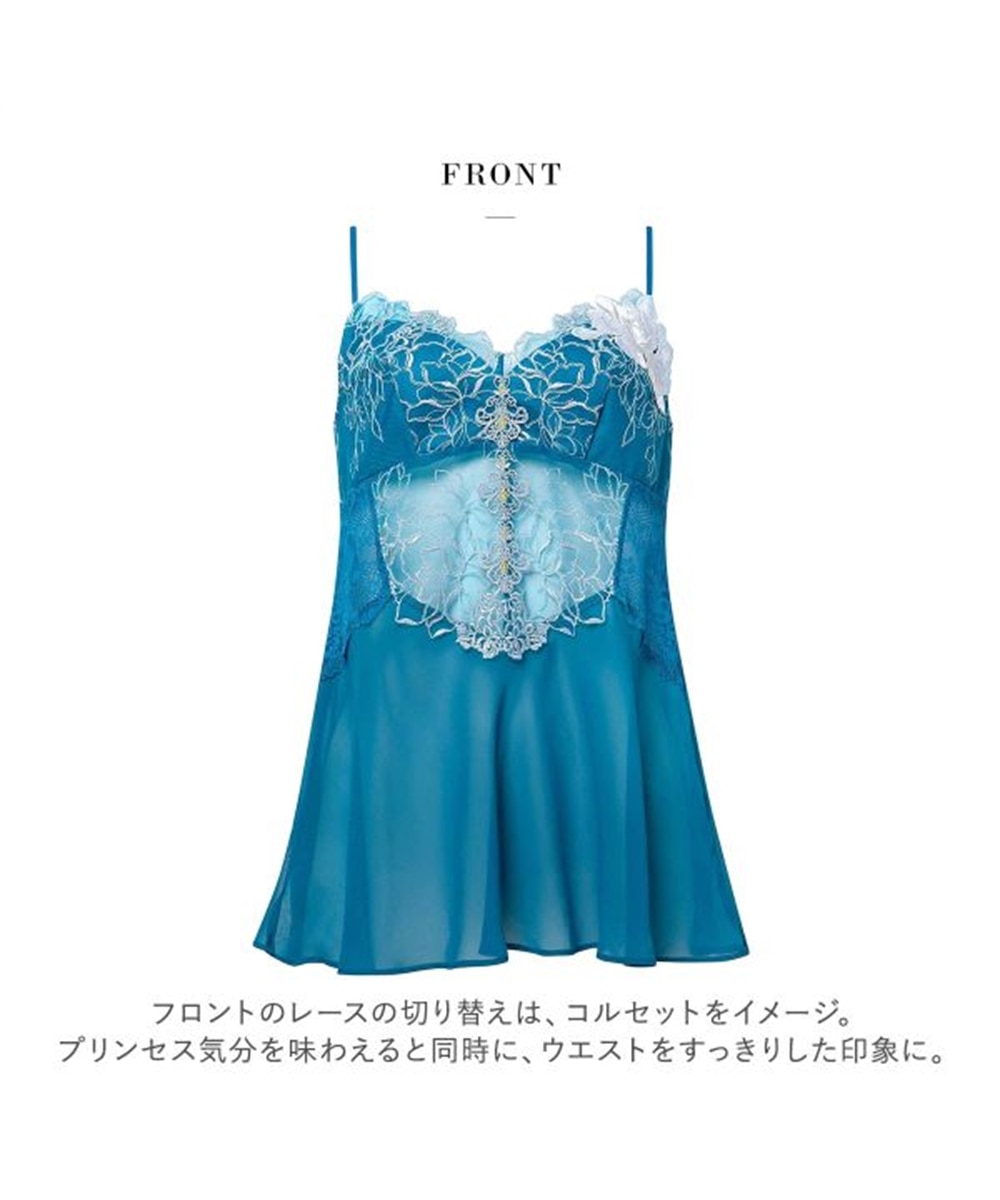 Salute 秋の七草 キャミソール 水色 秋の七草 Salute 秋の七草