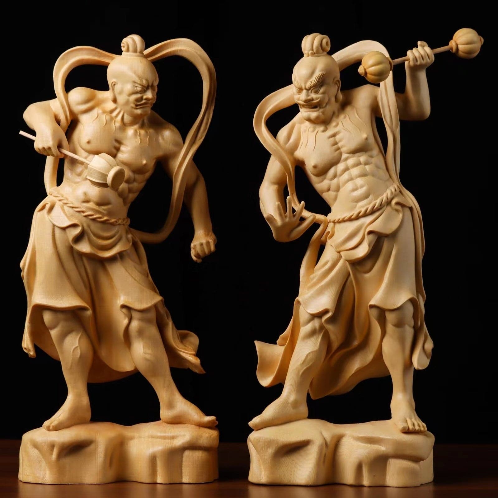 2点セット】仁王像「金剛力士」二尊一組 阿形 吽形 – 念珊閣仏像