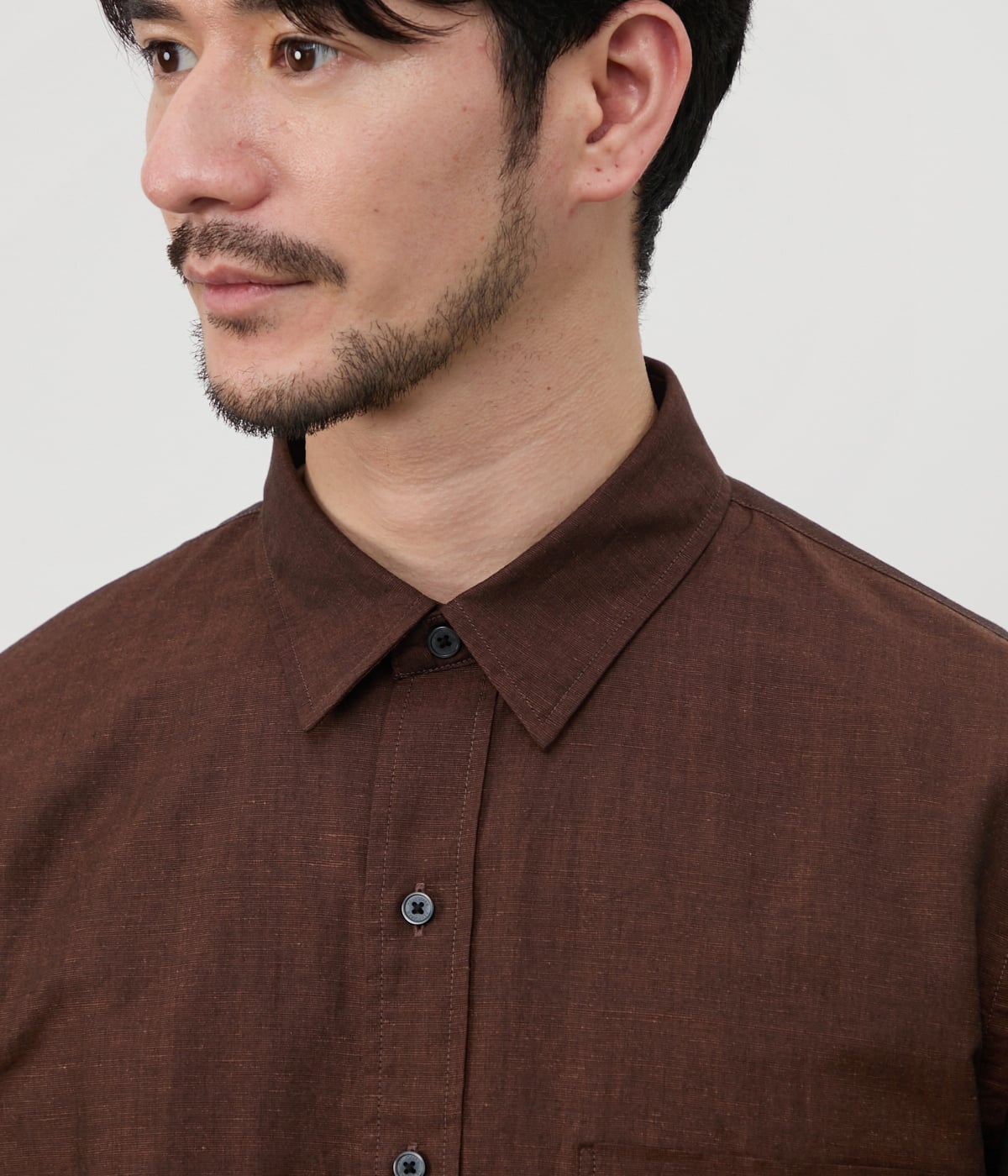 UCT】コットンリネン無地 長袖 オーバーサイズシャツ(85765782-2025