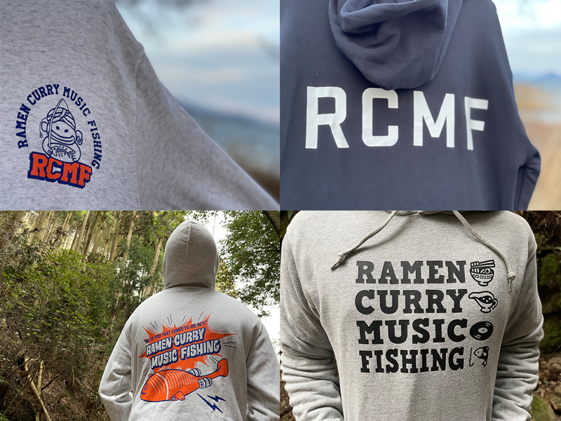 ラーメンカレーミュージックフィッシンググッズに2021年モデルパーカー