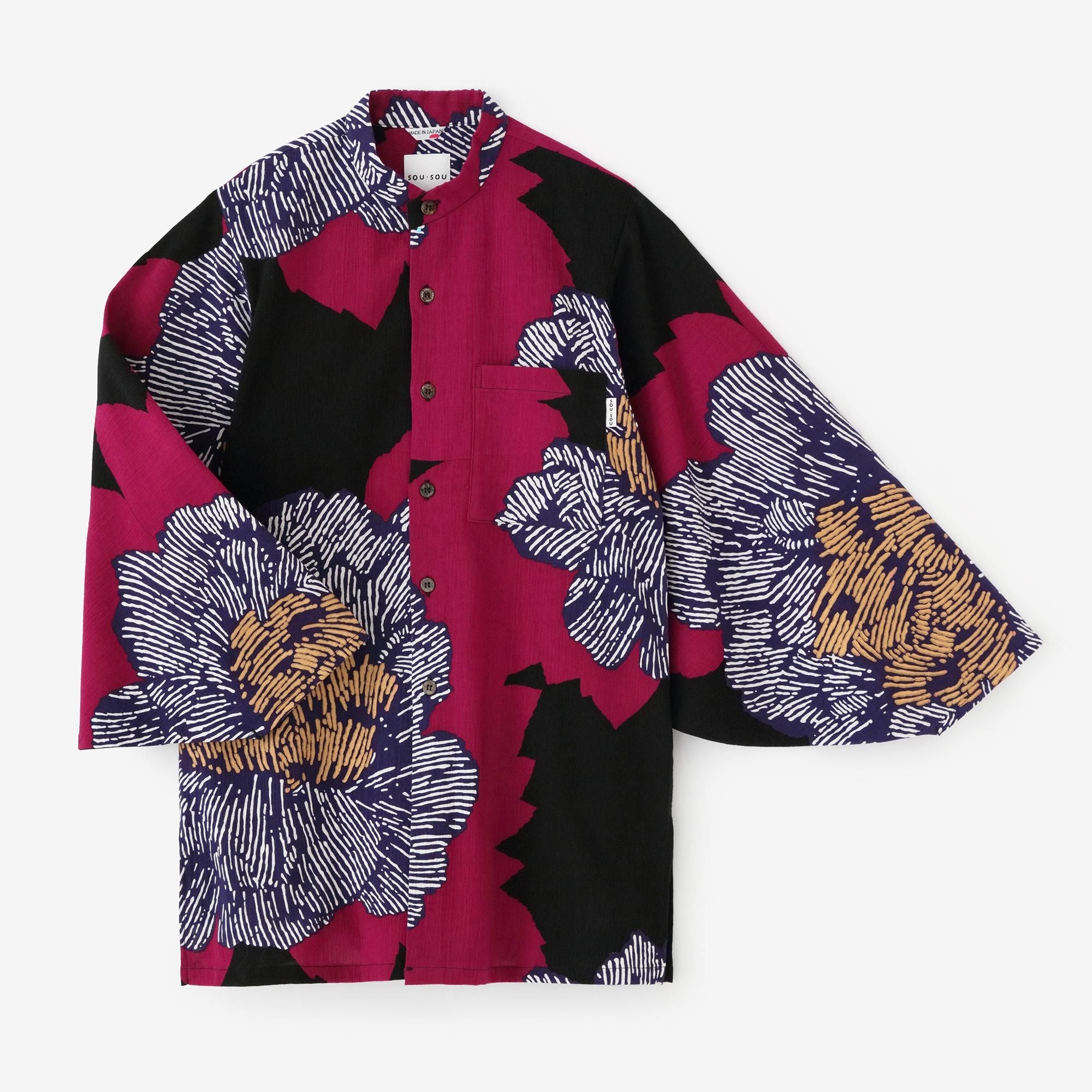 高島縮 20/20 薙刀長草衣（なぎなたながそうい）／白つめ草（しろつめ