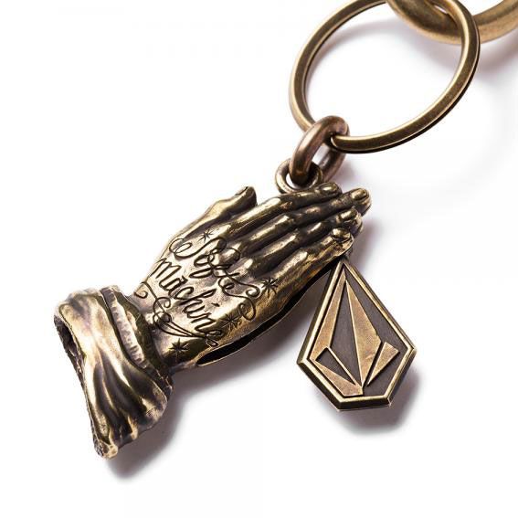 希少GRINDLODGE グラインドロッヂ 真鍮 SAWロゴ キーホルダー 希少