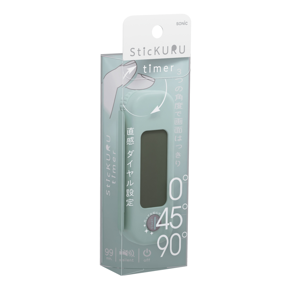 スティックル タイマー ダイヤル式 持ち運びしやすい勉強用｜ソニック