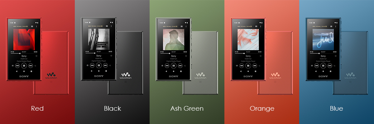 NW-A100シリーズ 特長 : 好みに合わせて選べるラインアップとデザイン