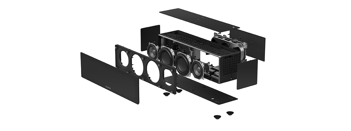 SRS-ZR7 特長 : 高音質 | アクティブスピーカー／ネックスピーカー