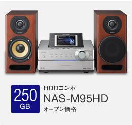 NAS-M95HD | 商品情報 | HDDコンポ NETJUKE 〈ネットジューク〉 | ソニー