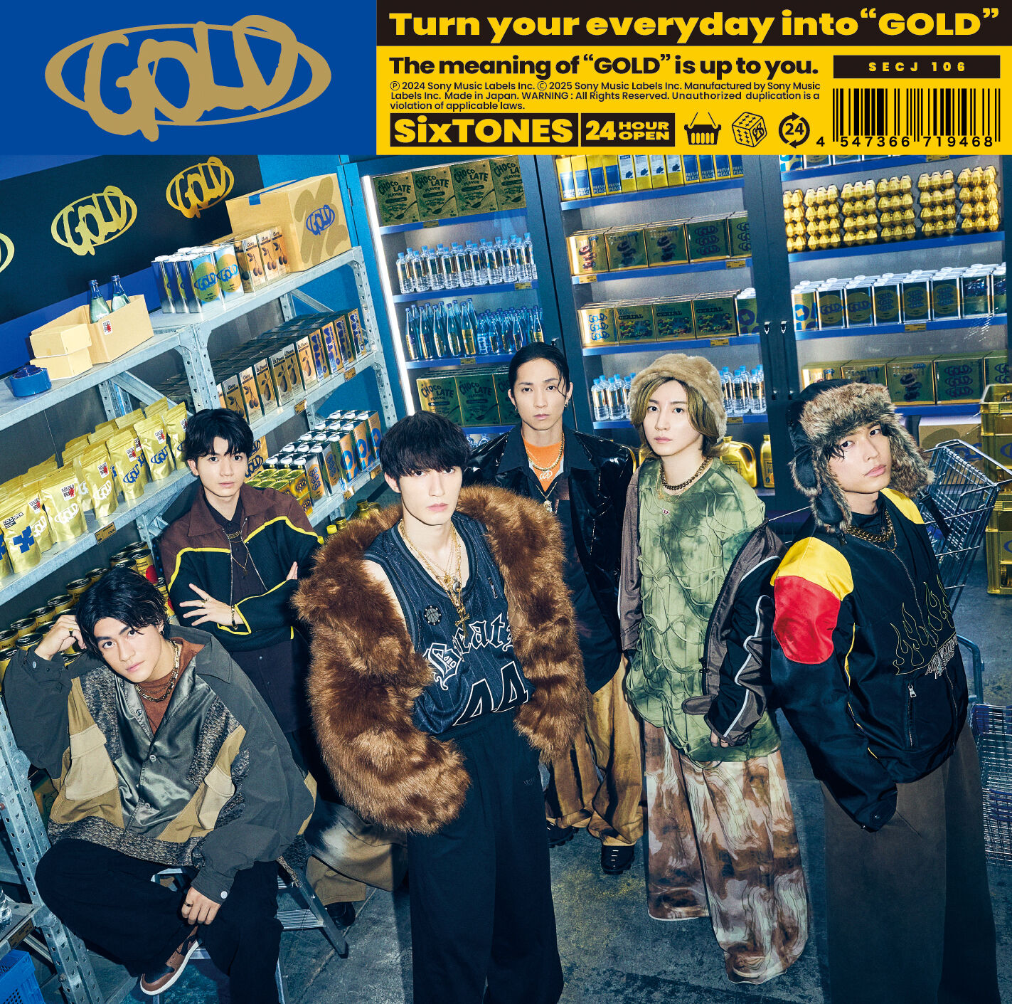 GOLD【通常盤】・SixTONES | Sony Music Shop・CD・DVD・ﾌﾞﾙｰﾚｲ