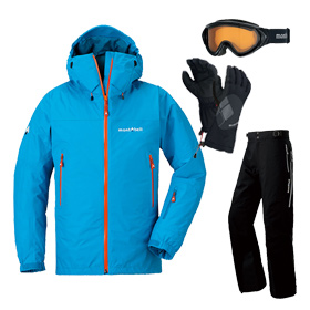 montbell/モンベル/スノーウェア上下セット（レディース）ICWT/GRの