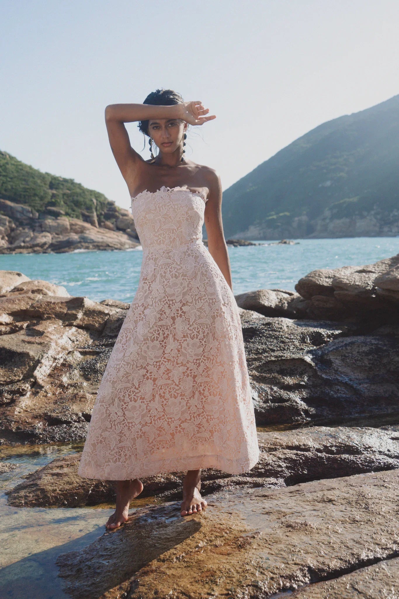 Rosalia Lace Midi Dress – SAU LEE