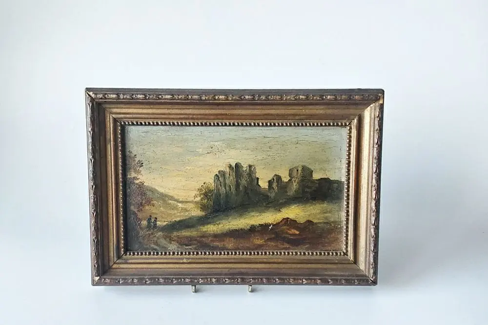 アンティーク油絵 スコットランドの風景 | 雑貨とアンティークのお店