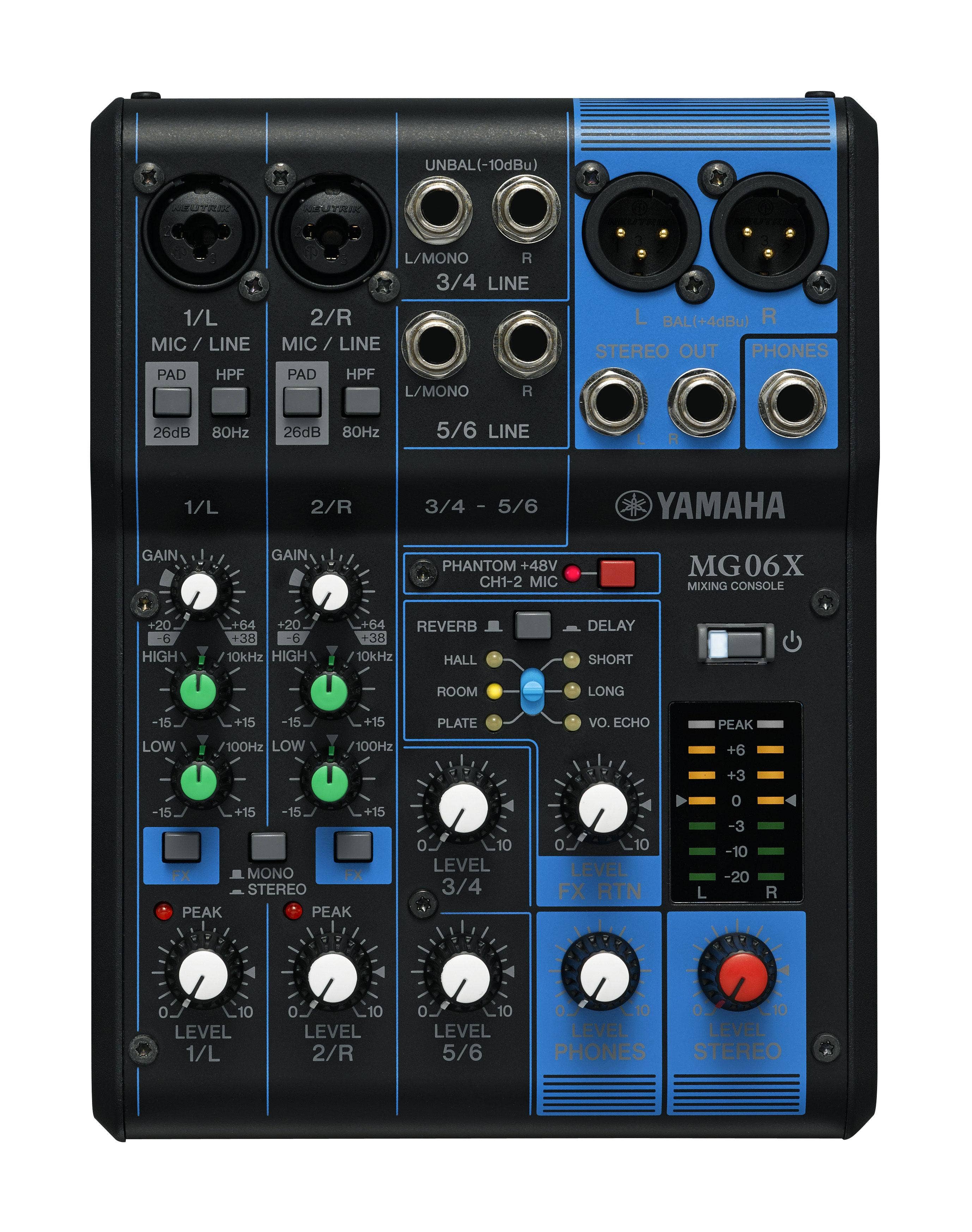 Buy sasku Yamaha MG06X 6 Channel Mixer with SPX Effects | Sam Ash