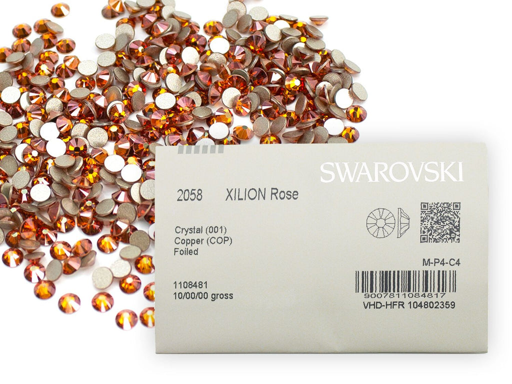 スワロフスキー クリスタルコッパー-#2058 4-ラインストーン