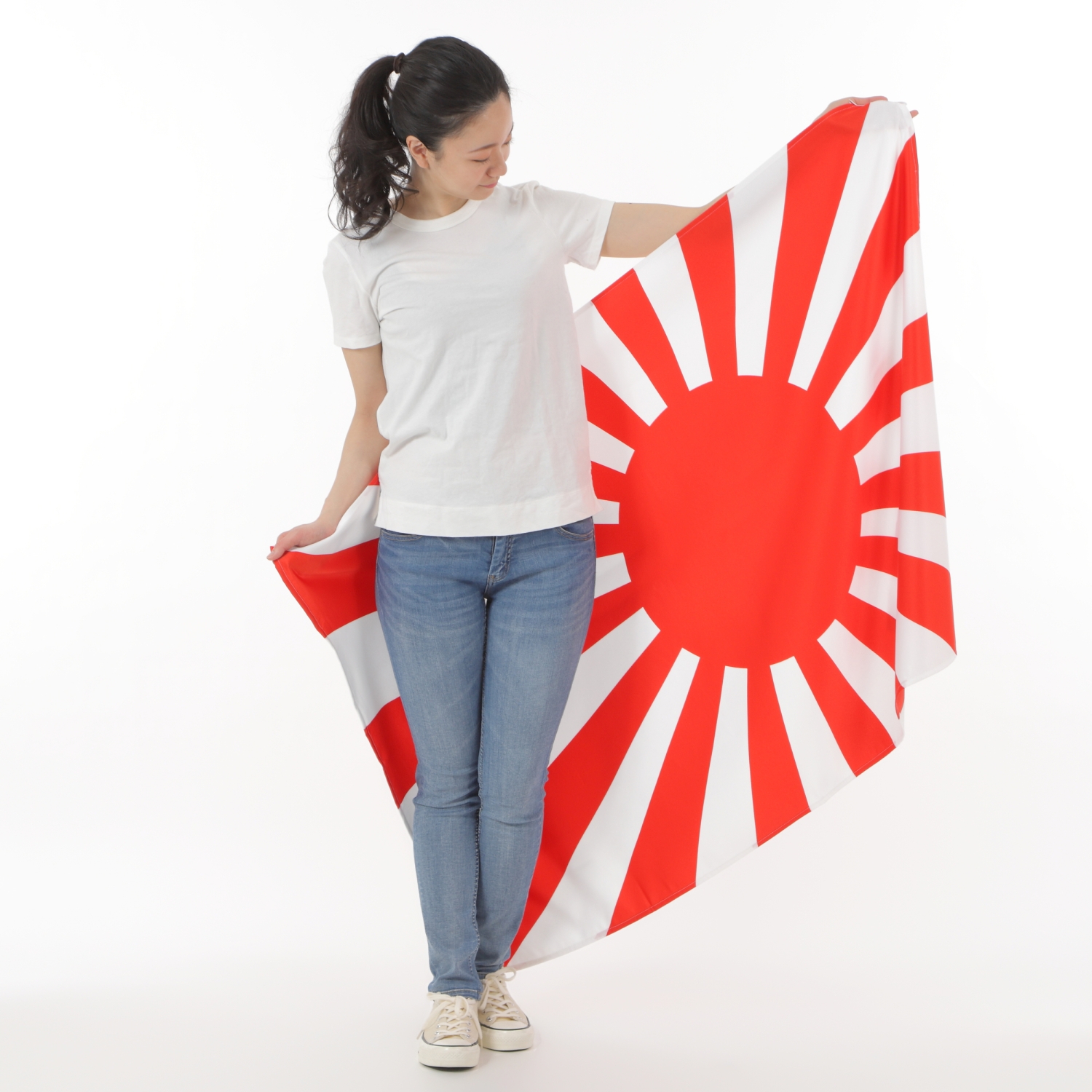 国旗 旭日旗 自衛艦旗 自衛隊グッズ 国旗 海上自衛隊 旭日旗 厚地