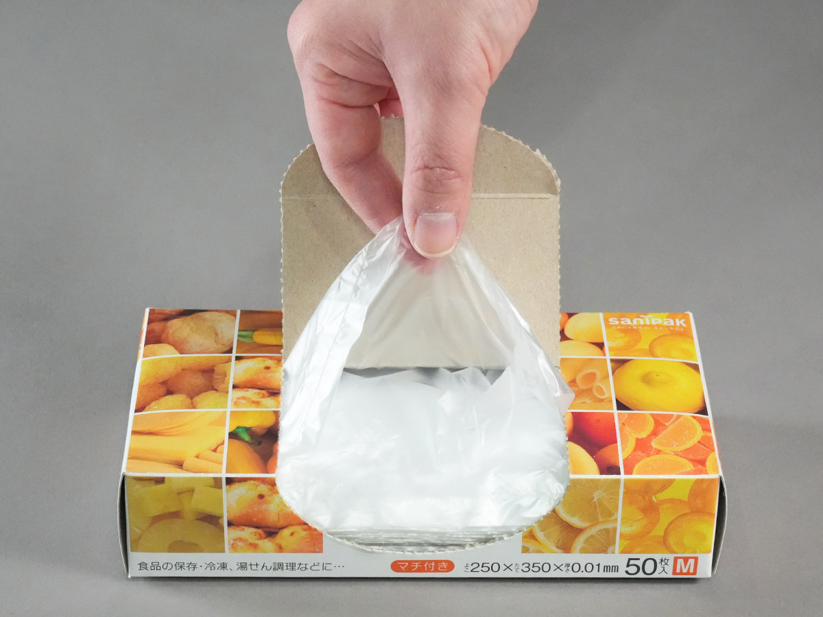スマートキッチン 保存袋 M 半透明 50枚 0.01mm | サニパック