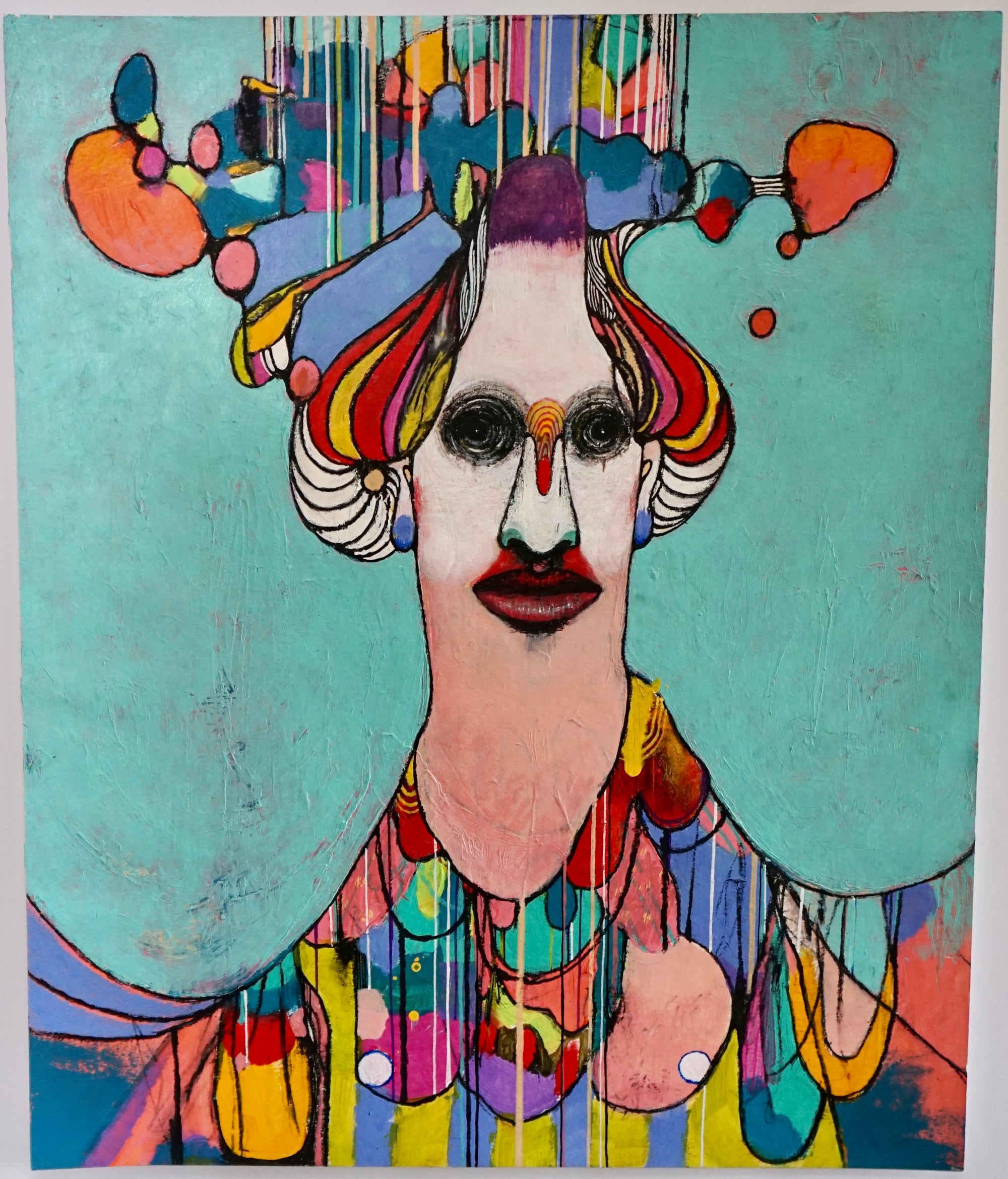 Mixed Media Painting #27 - Sara Japanese Pottery