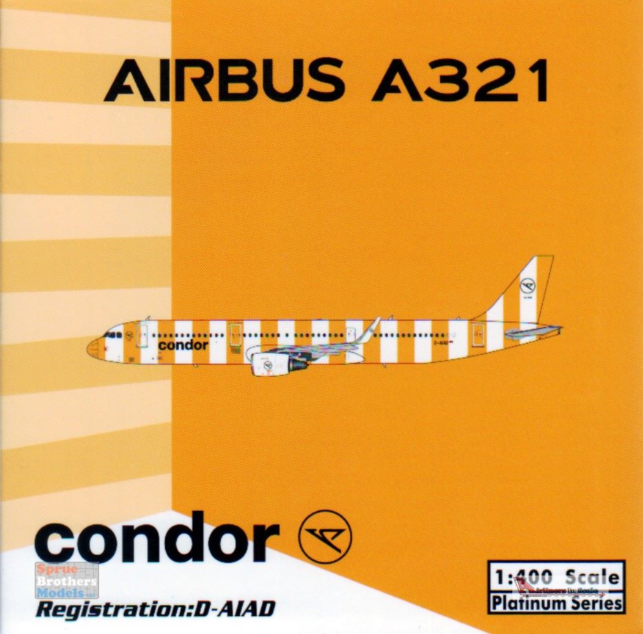 PHX11754 1:400 Phoenix Model Condor Airbus A321 Reg #D-AIAD