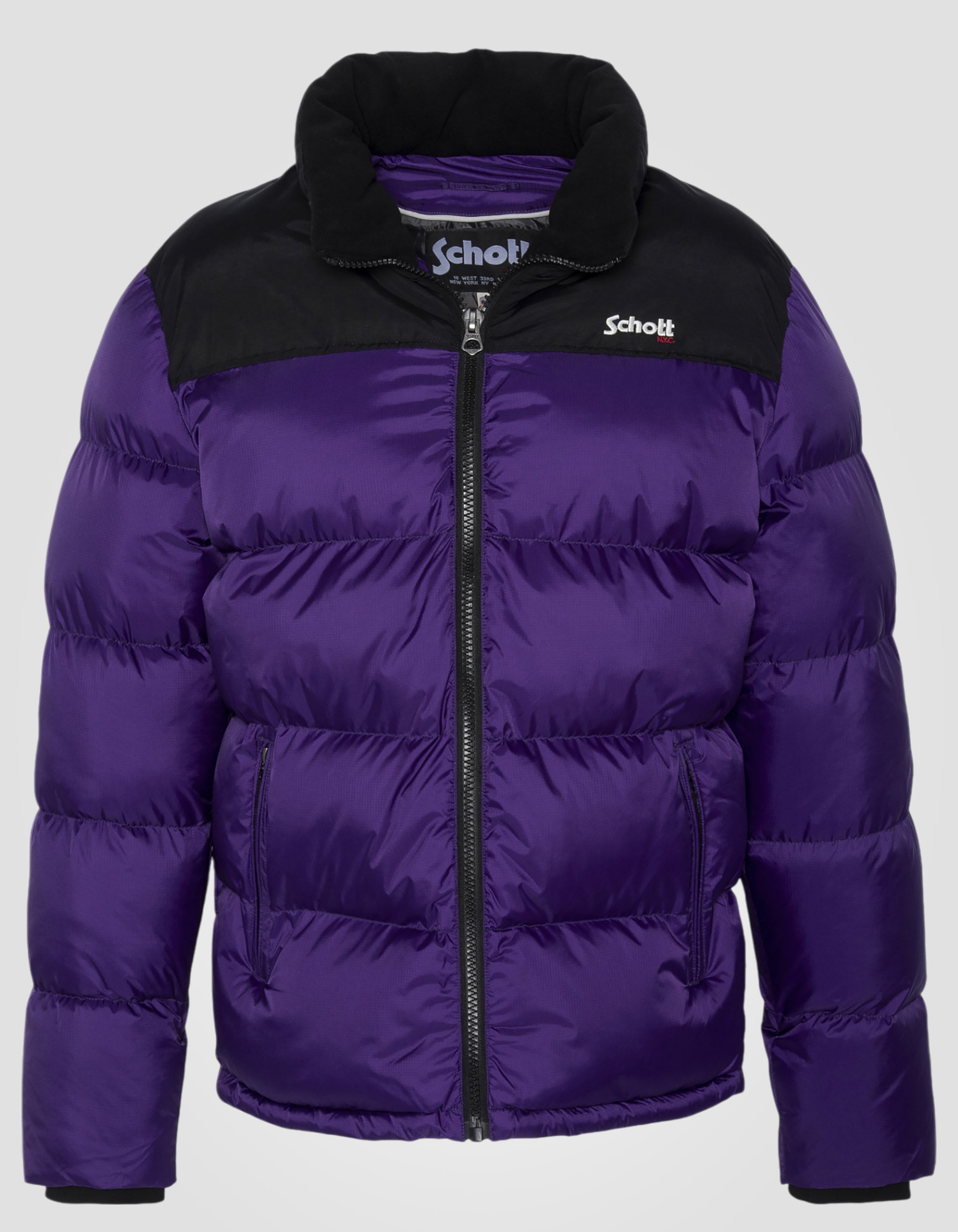Unisex purple down jacket - Utah | Schott NYC®