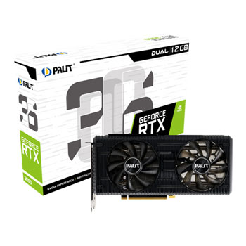 Palit NVIDIA GeForce RTX 3060 12GB Dual Ampere Graphics Card