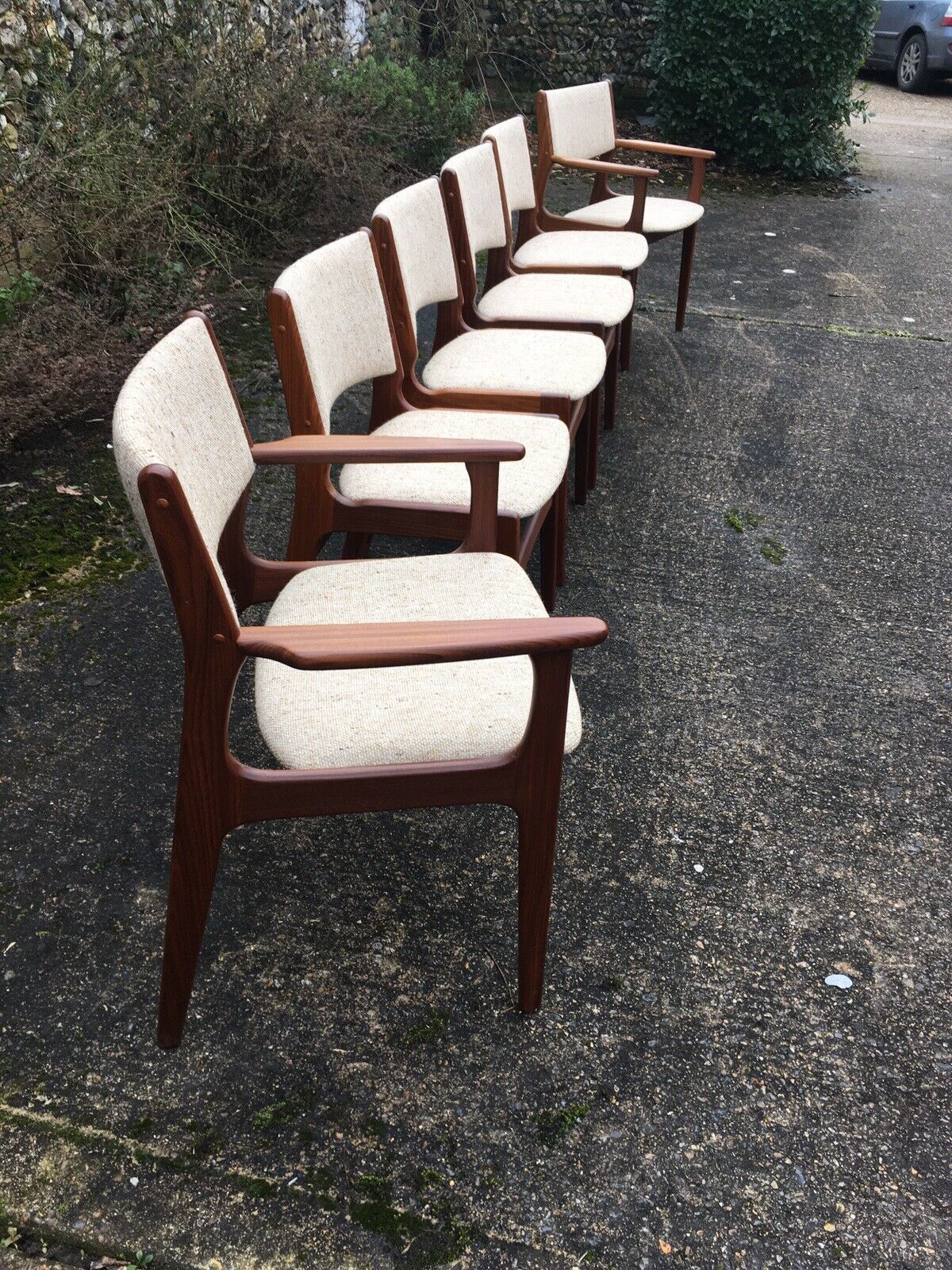 Erik Buch Teak Danish Dining Chairs - Model 89 Anderstrup Møbelfabrik