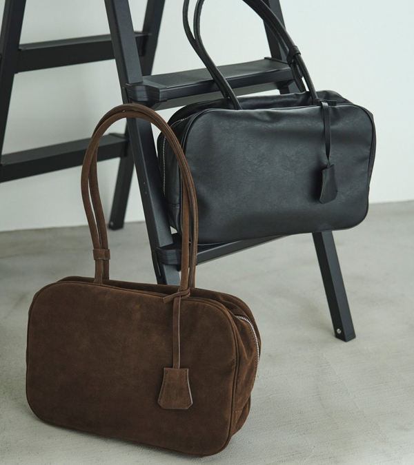 エコレザーボストンバッグ Ecoleather Boston Bag/anuke/アンヌーク