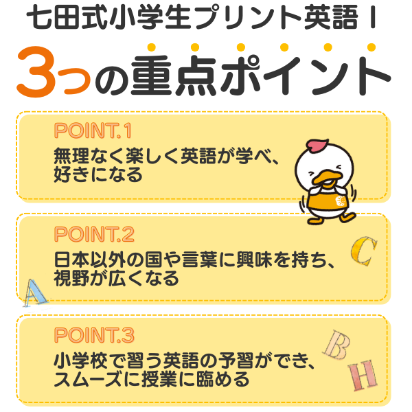 小学生プリント英語Ⅰ【プリント教材】 | 七田式公式通販