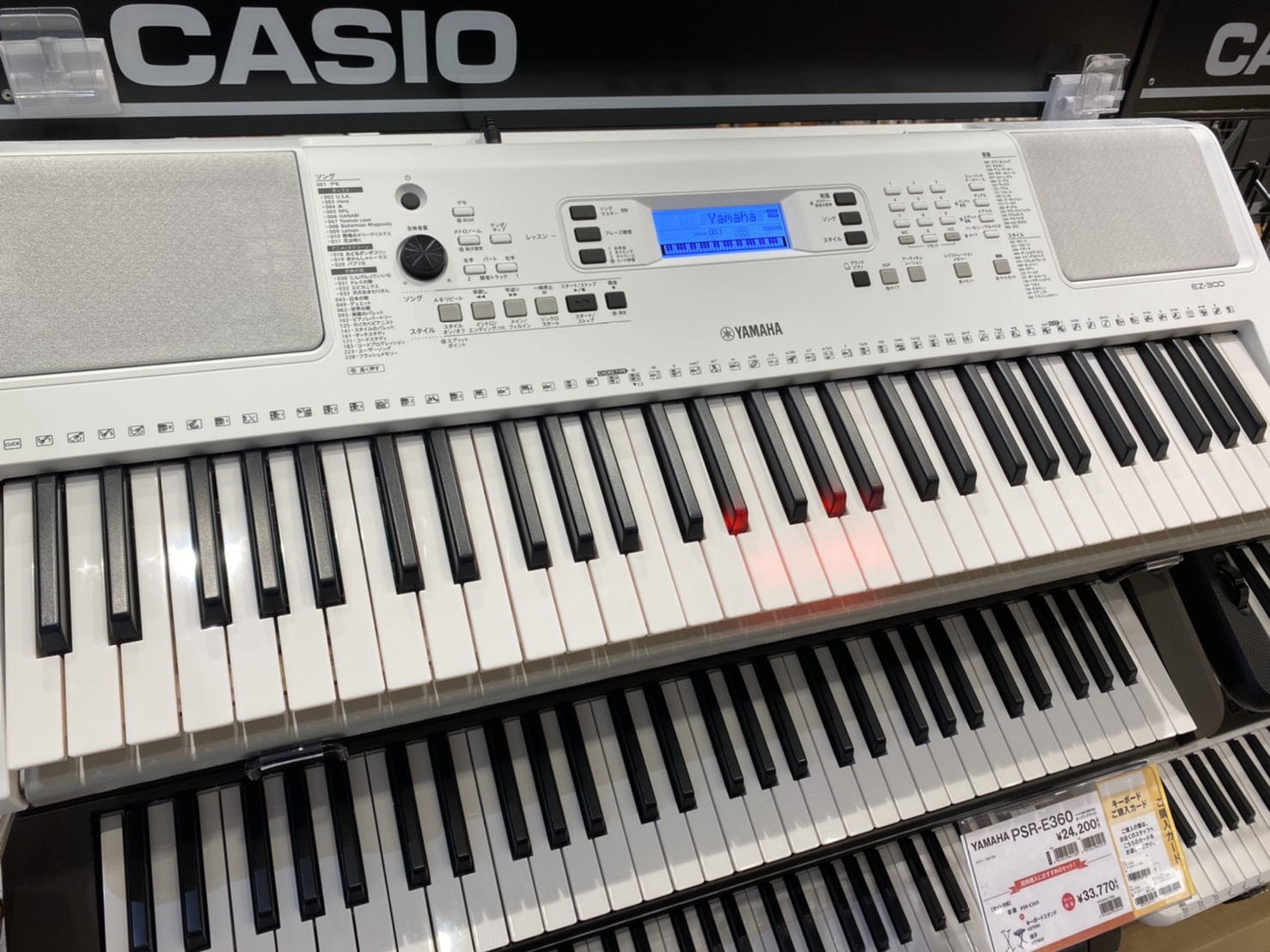 鍵盤が光る！YAMAHA EZ-300 ｜島村楽器 プレ葉ウォーク浜北店