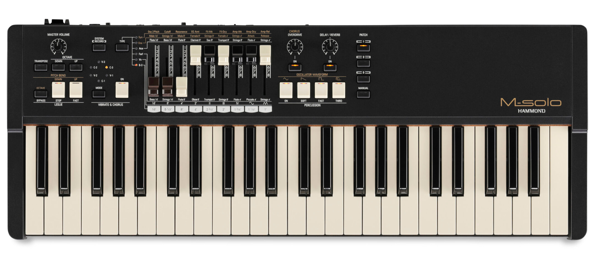 HAMMOND M-solo登場！ハモンド史上最少・最軽量の49鍵盤モデル