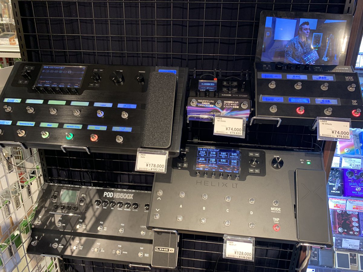 Helix/Helix LT/HX Effect/HX STOMP 全機種展開中!】島村楽器新宿店