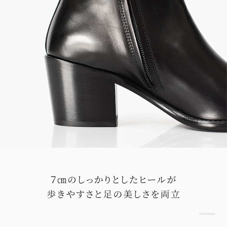 レディース サルトル ブーツ SARTORE ショートブーツ 黒 本革 SR4429