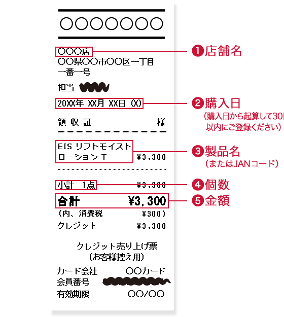 エリクシールクラブ 購入証明について | エリクシール | 資生堂