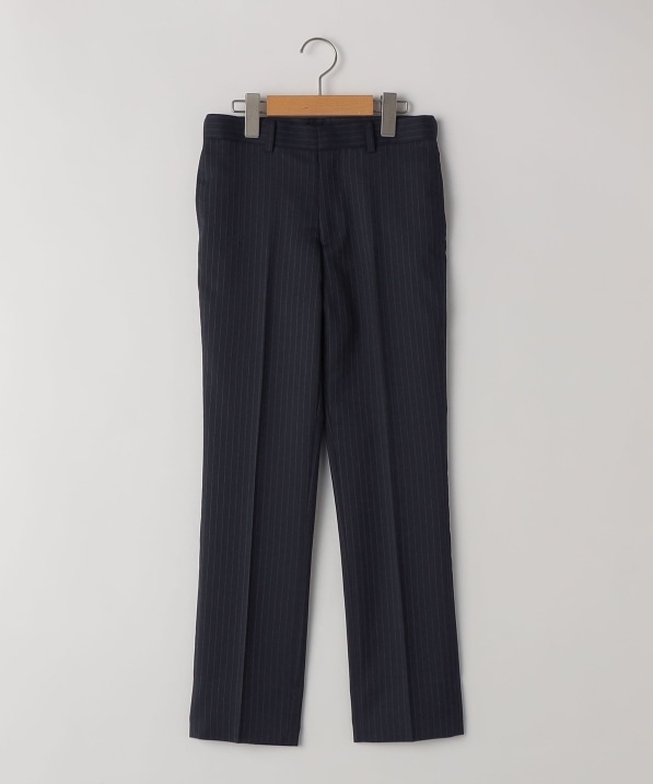 SHIPS KIDS:140～160cm /セレモニー ネイビー ストライプ スラックス