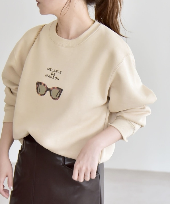 ANGE IN DISGUISE:〈手洗い可能〉フォト＆ロゴ スウェット｜ SHIPS