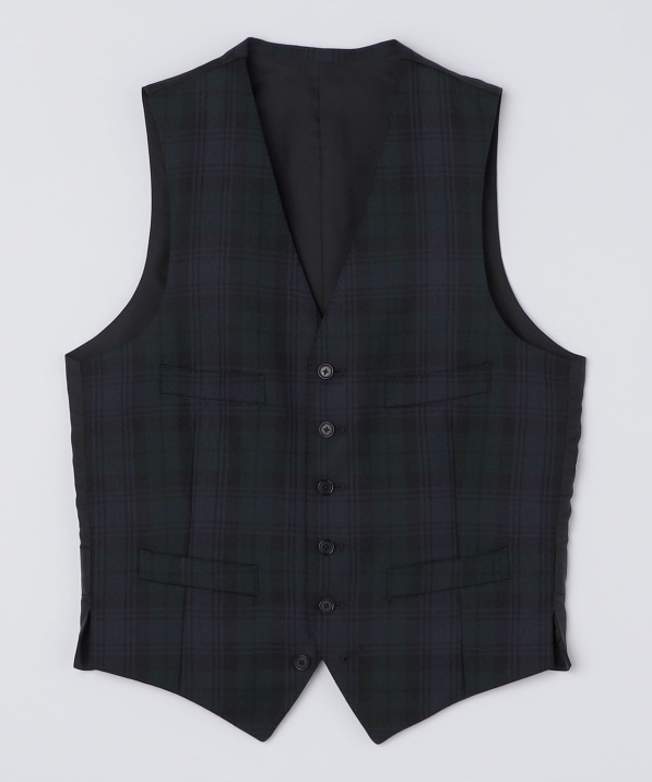 SHIPS: ブラックウォッチ チェック ベスト｜ SHIPS 公式サイト