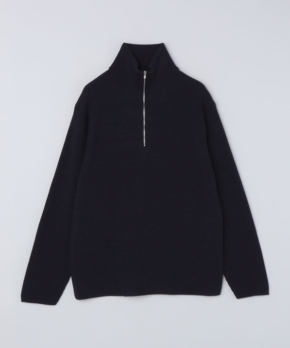 BATONER: SOLID WOOL RIB HALF ZIP｜ SHIPS 公式サイト