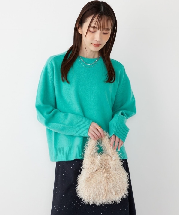 SHIPS Colors:〈手洗い可能〉CASHMILE(R) サドルショルダー ニット