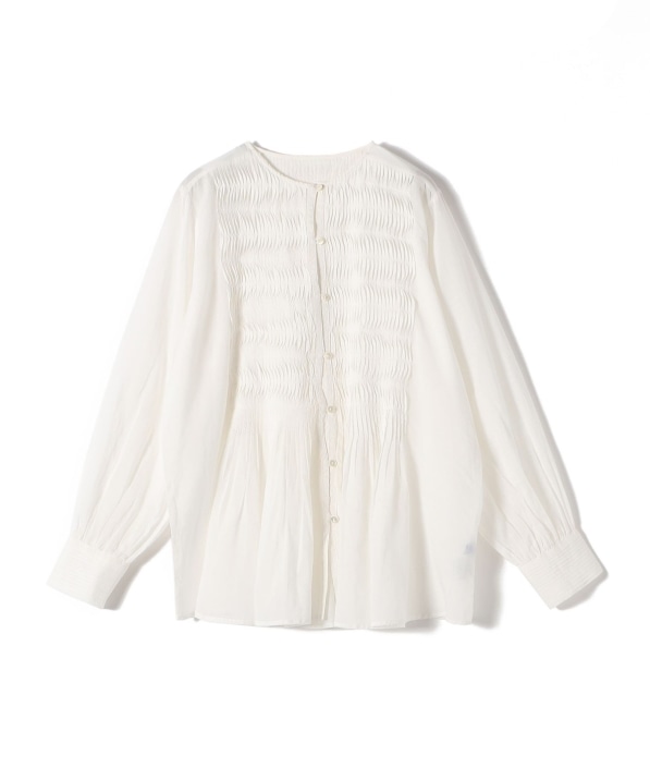 Fanaka:〈手洗い可能〉デザインピンタック ブラウス｜ SHIPS 公式サイト