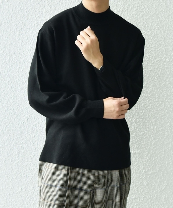 SHIPS any: 〈手洗い可能〉 ミラノリブ モックネック ニット 25AW