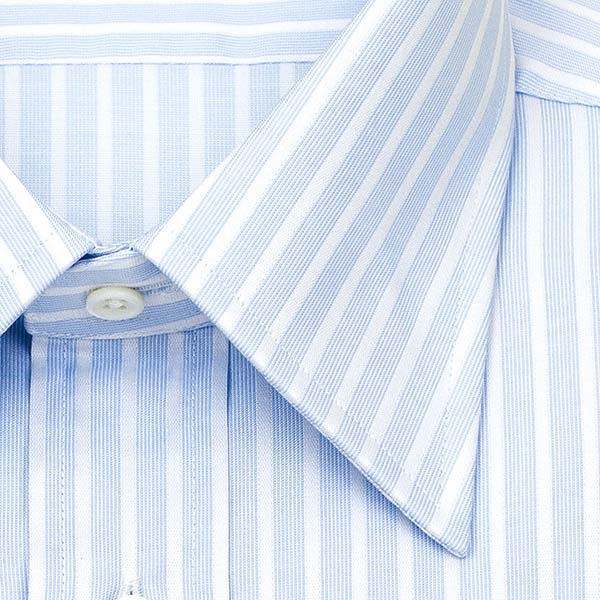 ワイシャツ ストライプ ブルー LANVIN| CHOYA SHIRT（チョーヤシャツ