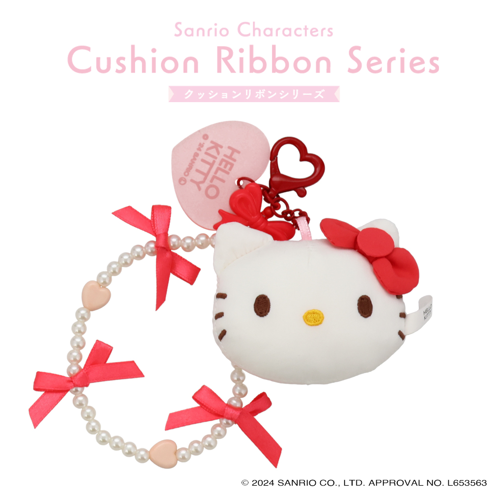 椰子】ハローキティ チャーム付きストラップ 3個セット 椰子】ハロー