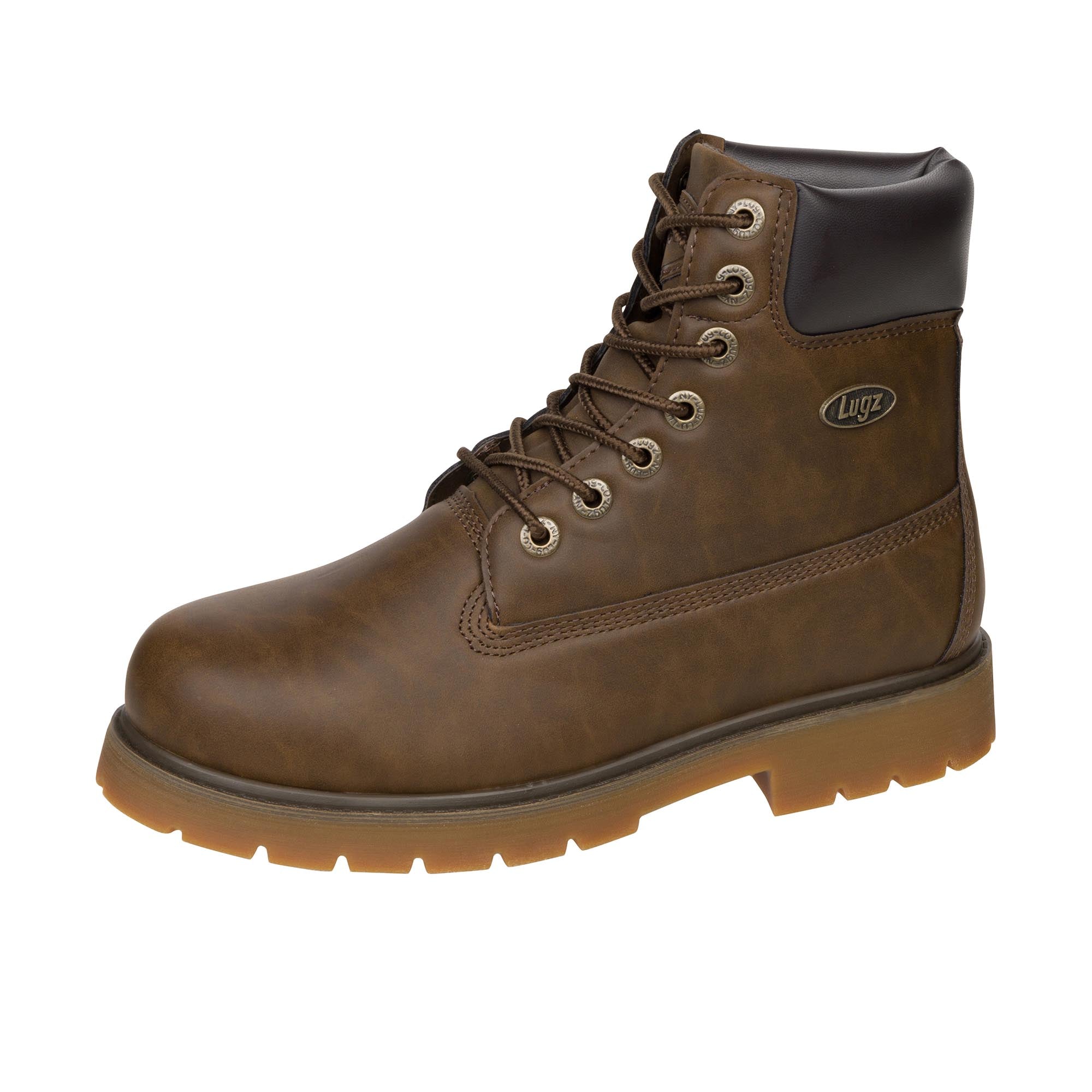 Lugz Drifter 6 Steel Toe Walnut Bark Gum – Shoeteria