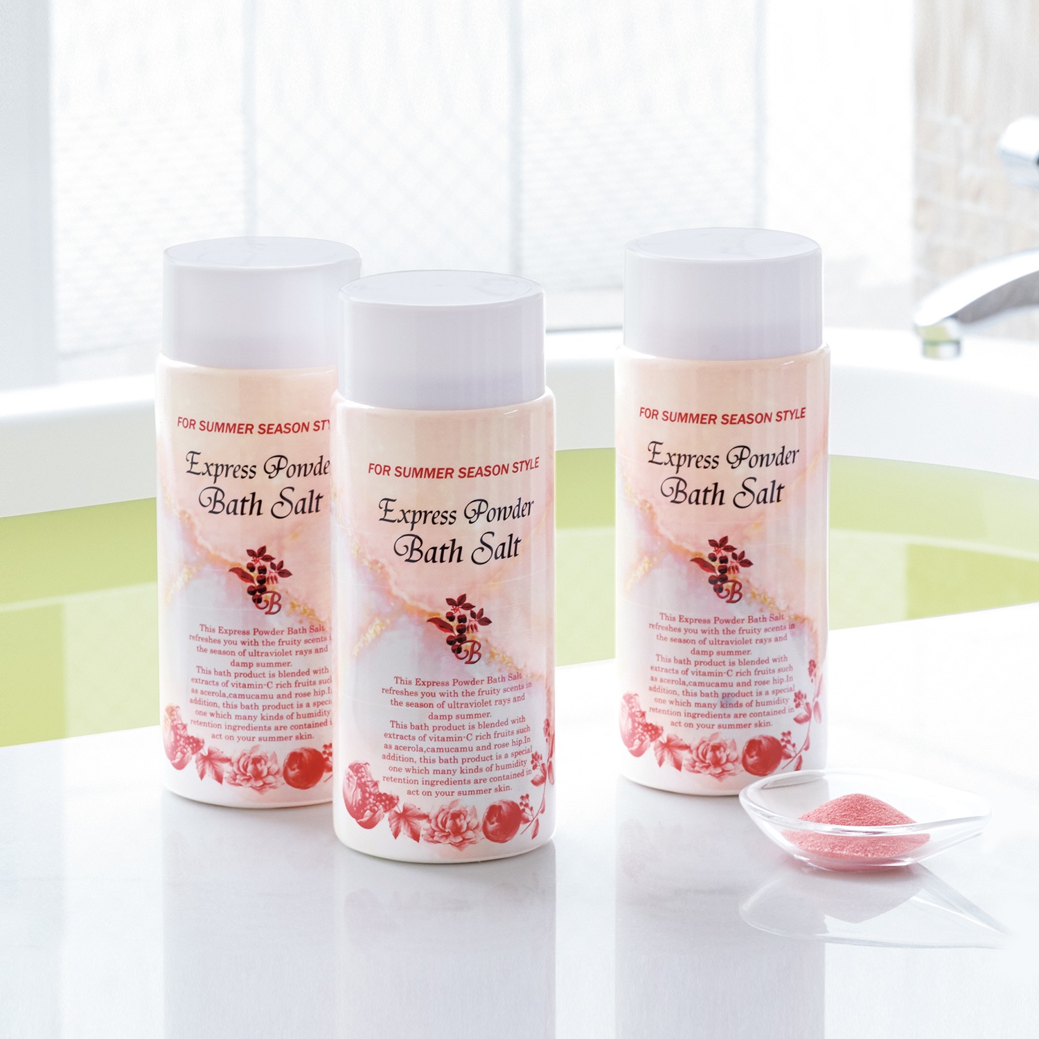 hirop】エクスプレス パウダーバスソルト×6本 優雅にお風呂で全身美容