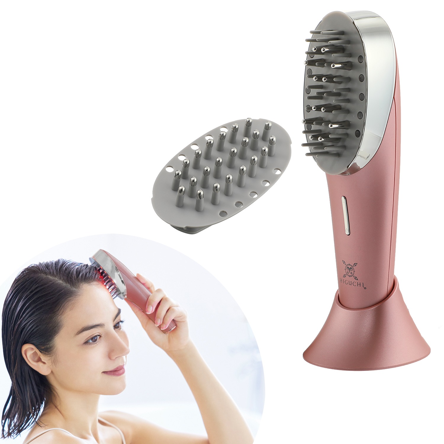 毎分約7，000回の 振動とEMSで 頭皮＆フェイスラインのケア