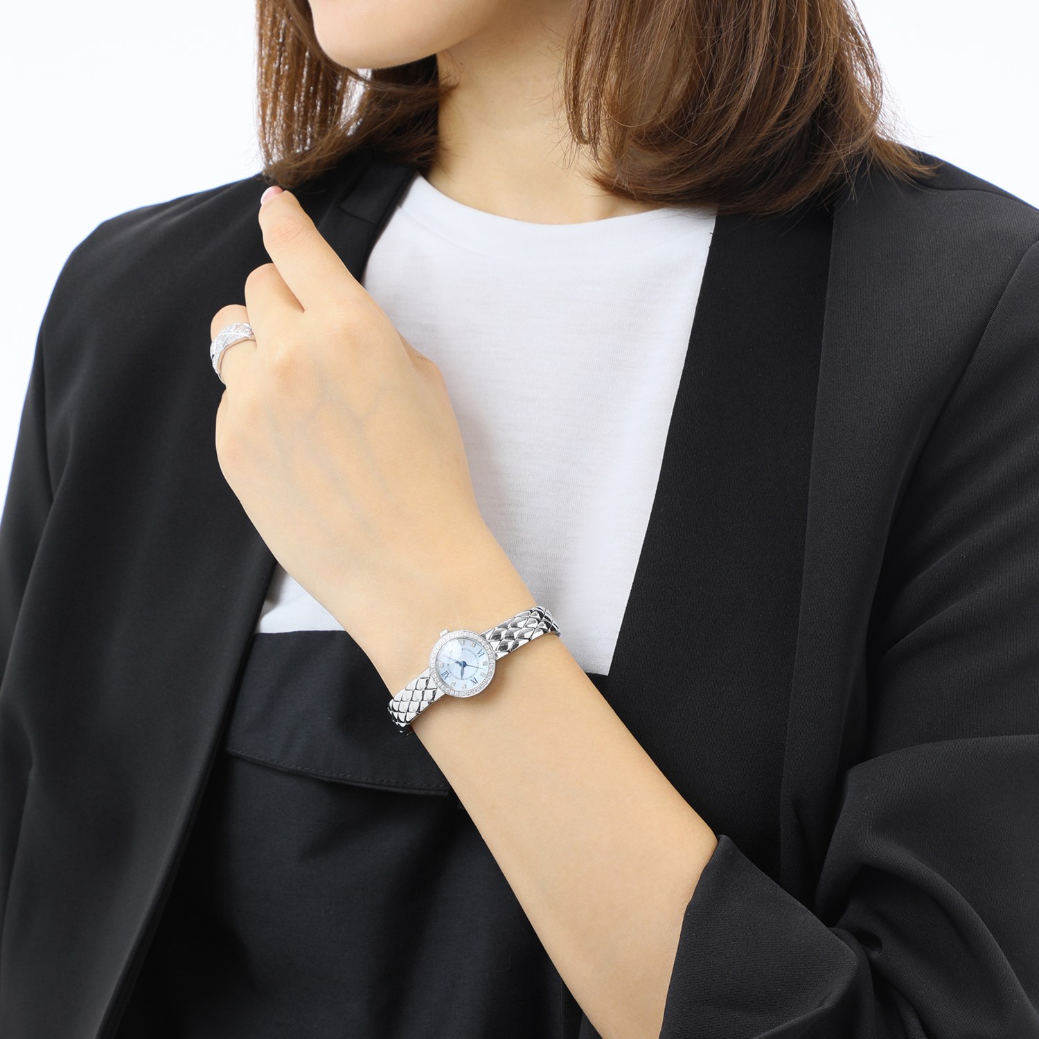 ルナージュ0．5ctダイヤモンド ソーラーバッテリー ジュエリー